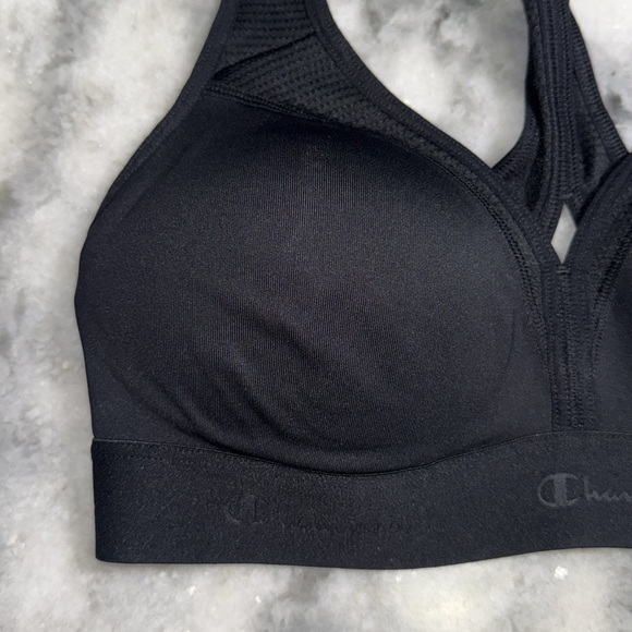 Champion Sports Bra, Curvy Bra, Moderate Support Bra Low Cut black Medium - Picture 4 of 7